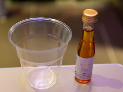 Well okay, a little cognac after dinner is the final key to sleeping on the plane. Champagne + wine + cognac = very heavy eyelids