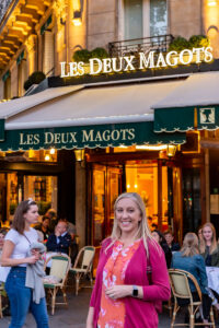 Les Deux Magots! Sadly, we did not see Picasso, Hemingway or Simone de Beauvoir.