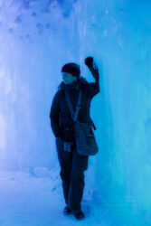 Woman at Ice Castles